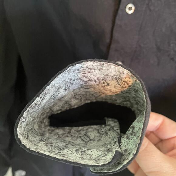 Robert Graham Black Paisley Long Sleeve Button Down Cotton Men's Shirt Medium - Picture 6 of 10